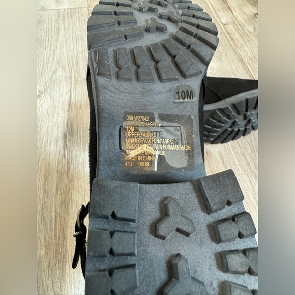 White Mountain~ Women’s Black Size 10 CHASTITY BOOT Moto Style Ankle Bootie NWOB - Picture 9 of 11